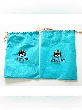 Jellycat London Gift Bags Two (2) Storage Bags Drawstring Bags Sacks